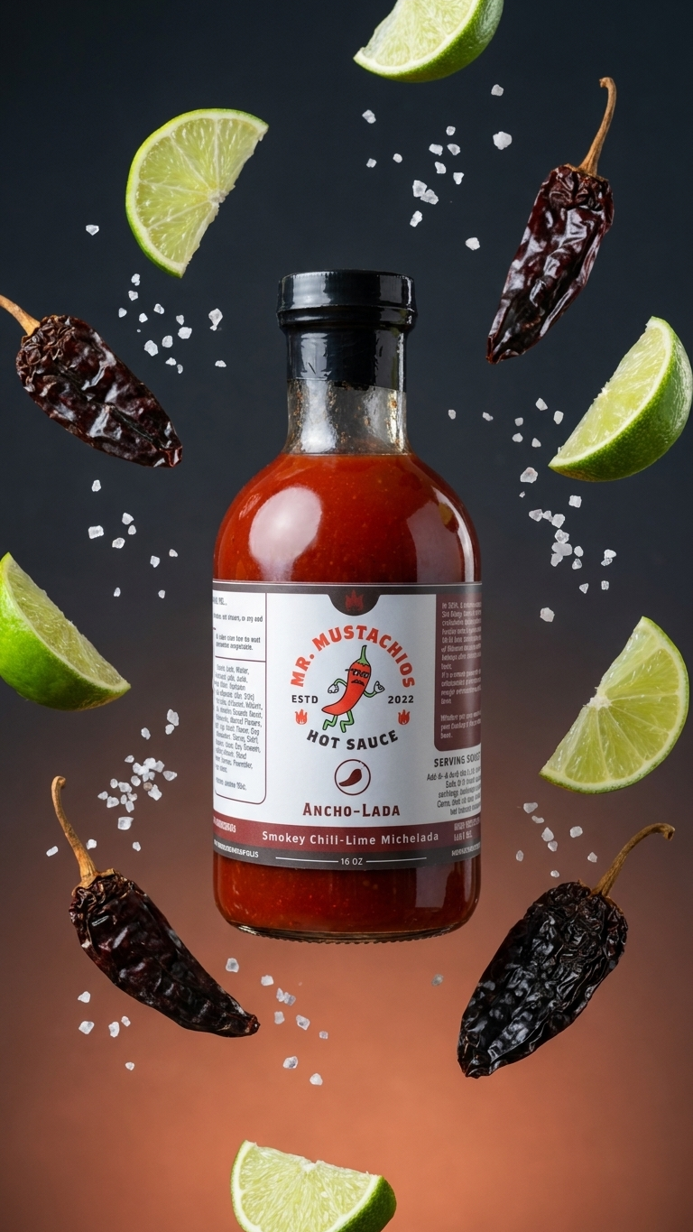 "Ancho-Lada" (Smokey Ancho Chili-Lime Michelada Mix)